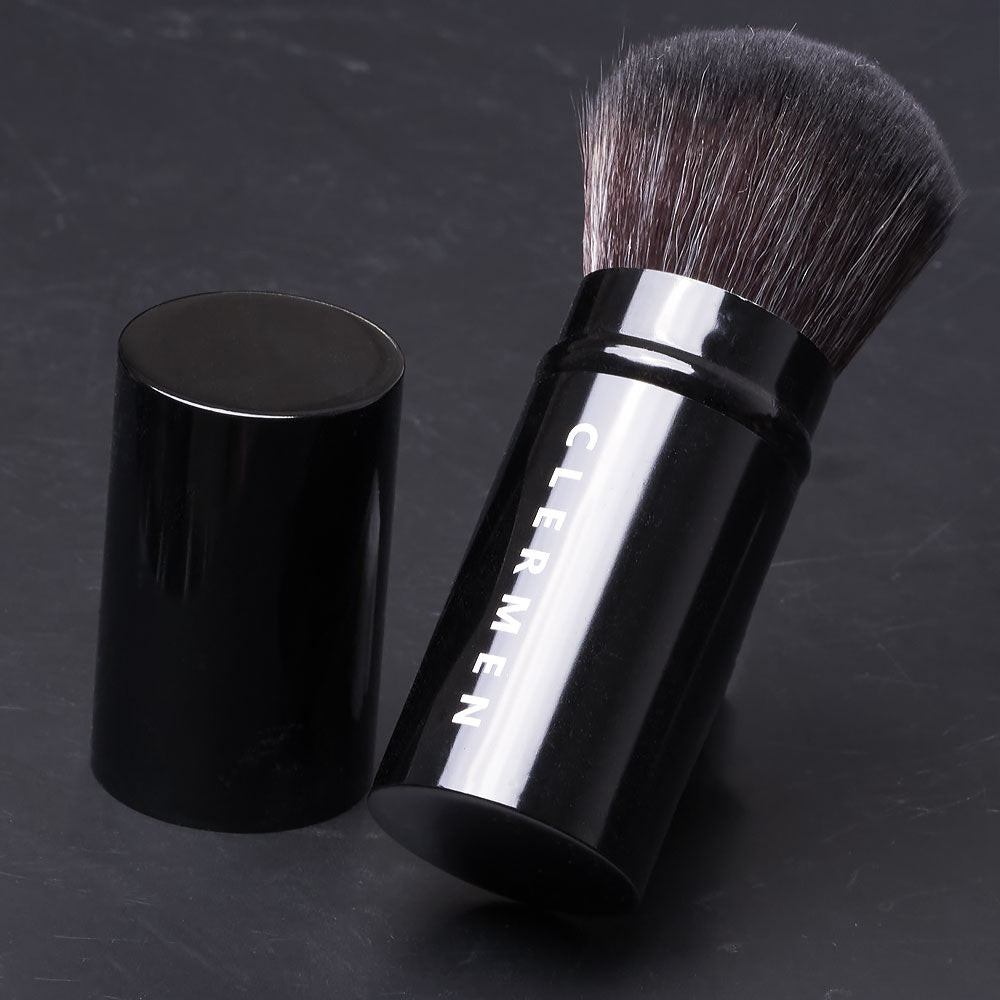 Silky Soft Retractable Metal Cosmetic Powder Brush